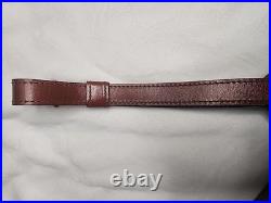 AA&E Top Grain Cowhide Padded Rifle Sling DEER/Buck WithAcorns Etched With Swivels