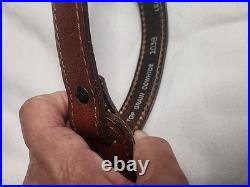 AA&E Top Grain Cowhide Padded Rifle Sling DEER/Buck WithAcorns Etched With Swivels