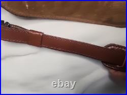AA&E Top Grain Cowhide Padded Rifle Sling DEER/Buck WithAcorns Etched With Swivels