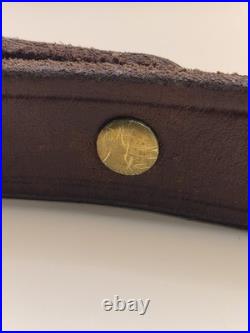 ANDY LANGLOIS MAKER USA CUSTOM LEATHER RIFLE SLING Without Mounts