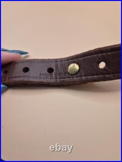 ANDY LANGLOIS MAKER USA CUSTOM LEATHER RIFLE SLING Without Mounts