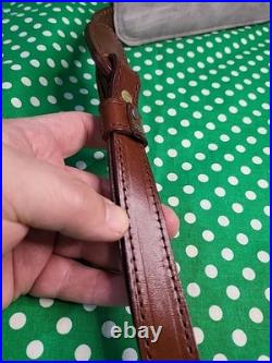 Aa&e Capital Leather LC Smith Tooled Stitched Suede Backed Padded Rifle Sling