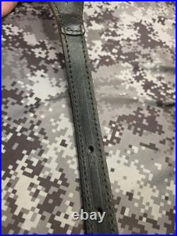 Aa&e Leathercraft Stitched Tooled Whitetail Buck Camo Suede Backed Rifle Sling