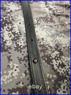 Aa&e Leathercraft Stitched Tooled Whitetail Buck Camo Suede Backed Rifle Sling