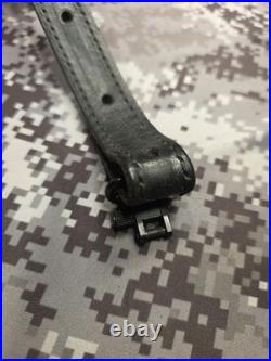 Aa&e Leathercraft Stitched Tooled Whitetail Buck Camo Suede Backed Rifle Sling