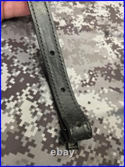 Aa&e Leathercraft Stitched Tooled Whitetail Buck Camo Suede Backed Rifle Sling
