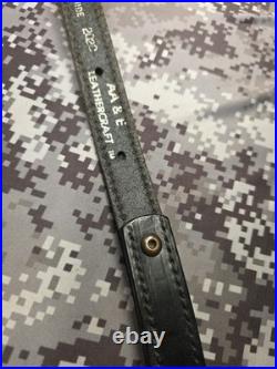 Aa&e Leathercraft Stitched Tooled Whitetail Buck Camo Suede Backed Rifle Sling