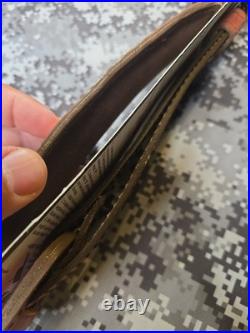 Aa&e Leathercraft Tooled Elk Padded Suede Backed Leather Rifle Sling W Swivels