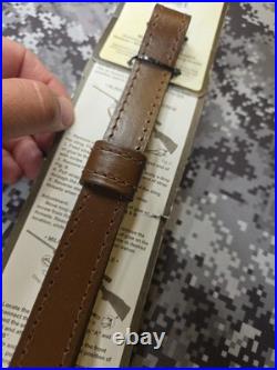 Aa&e Leathercraft Tooled Mule Deer Buck Hide Suede Backed Leather Rifle Sling