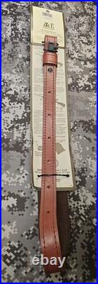 Aa&e Leathercraft Tooled Whitetail Rifle Acorn Leather Rifle Sling W Swivels