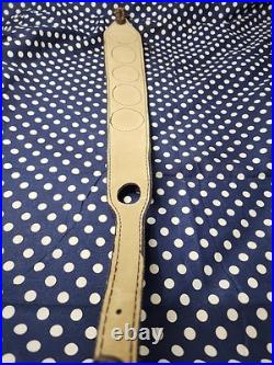 African Big Game Hunting Leather Thumbhole Rifle Sling Suede Backed W Swivels