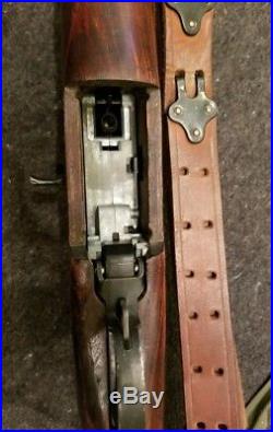 Airsoft ICS M1 Garand AEG with m1907 leather sling, 2 bandolier, and 12 magazine