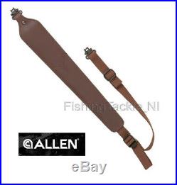 Allen Cobra Padded Leather Rifle Sling Hunting Shooting #8145 with Swivels