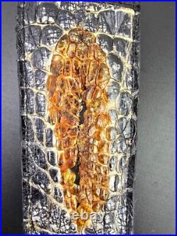 Alligator skin Rifle Sling CUSTOM handcrafted padded Genuine with CLOACA gluteus