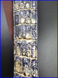 Alligator skin Rifle Sling CUSTOM handcrafted padded Genuine with CLOACA gluteus Alligator skin Rifle Sling CUSTOM handcrafted padded Genuine with CLOACA gluteus