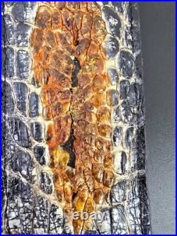 Alligator skin Rifle Sling CUSTOM handcrafted padded Genuine with CLOACA gluteus