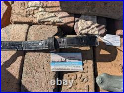 American Wild Alligator Rifle shotgun Shoulder Sling Strap gator leather JU52