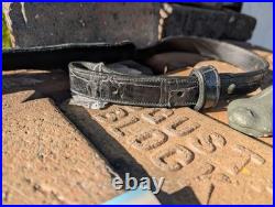 American Wild Alligator Rifle shotgun Shoulder Sling Strap gator leather JU52