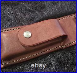 Amish made in Maine Leather Rifle Sling with Handle and Extra Storage