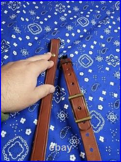 Andy Langlois Maker USA Custom Leather Rifle Sling With Swivels