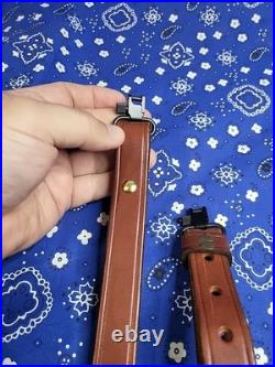 Andy Langlois Maker USA Custom Leather Rifle Sling With Swivels