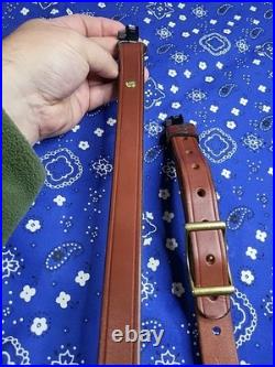 Andy Langlois Maker USA Custom Leather Rifle Sling With Swivels