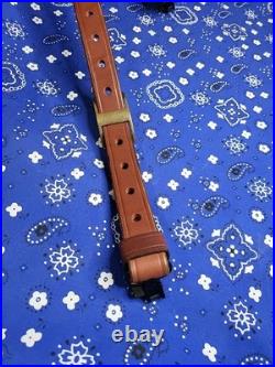 Andy Langlois Maker USA Custom Leather Rifle Sling With Swivels