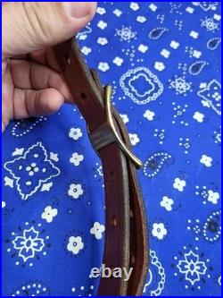 Andy Langlois Maker USA Custom Leather Rifle Sling With Swivels