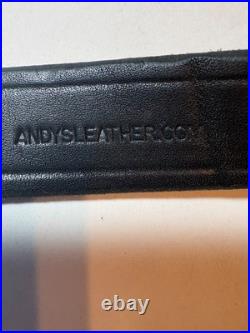 Andy's Leather Scout Rifle Sling with QD Swivels in Black