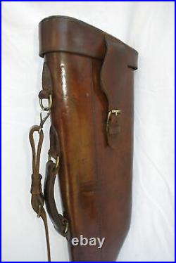 Antique Leather Leg O Mutton Gun Case
