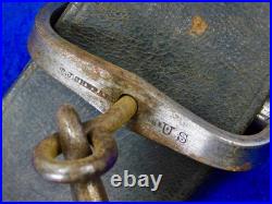Antique US Civil War Carbine Rifle Leather Sling with Hook
