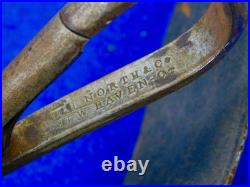 Antique US Civil War Carbine Rifle Leather Sling with Hook