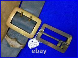 Antique US Civil War Carbine Rifle Leather Sling with Hook