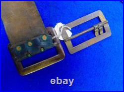 Antique US Civil War Carbine Rifle Leather Sling with Hook