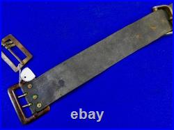 Antique US Civil War Carbine Rifle Leather Sling with Hook