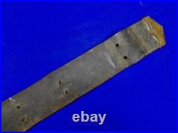 Antique US Civil War Carbine Rifle Leather Sling with Hook