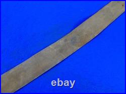 Antique US Civil War Carbine Rifle Leather Sling with Hook