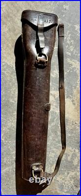 Antique WW1 26 Leather Rifle Scabbard Boot Carrier Gun Carrying Case World War