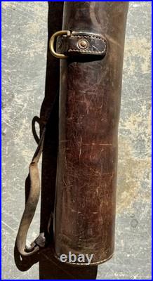 Antique WW1 26 Leather Rifle Scabbard Boot Carrier Gun Carrying Case World War