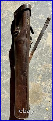 Antique WW1 26 Leather Rifle Scabbard Boot Carrier Gun Carrying Case World War