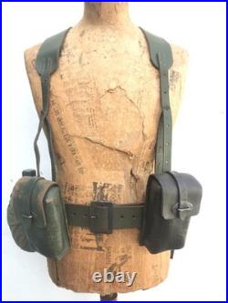 Argentine Army green Leather Harness LOT Malvinas/Falklands war