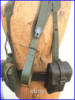 Argentine Army green Leather Harness LOT Malvinas/Falklands war