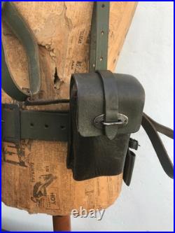 Argentine Army green Leather Harness LOT Malvinas/Falklands war
