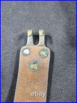 Authentic M1907 Pattern World War I Brown Leather Rifle Sling Unmarked
