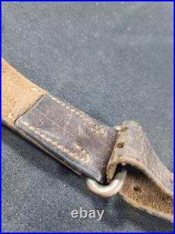 Authentic M1907 Pattern World War I Brown Leather Rifle Sling Unmarked