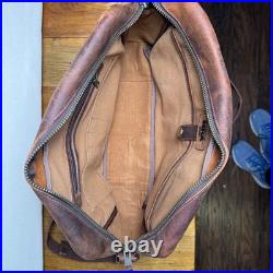 Authentic Vtg Heavy Leather NRA Expedition Gear Range Safari Bag 16x11x4 Unused