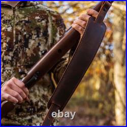 BF500 Adjustable Leather Rifle Sling Durable and Stylish Gun Carrying Solution