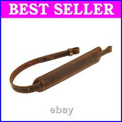 BF500 Leather Rifle Sling Elegant Buffalo Leather with Comfort & Security