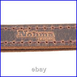 BF70022 Buffalo Leather Cobra Rifle Gun Sling Crazy Horse/Brown Amish Handmade