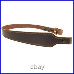 BF70022 Buffalo Leather Cobra Rifle Gun Sling Crazy Horse/Brown Amish Handmade
